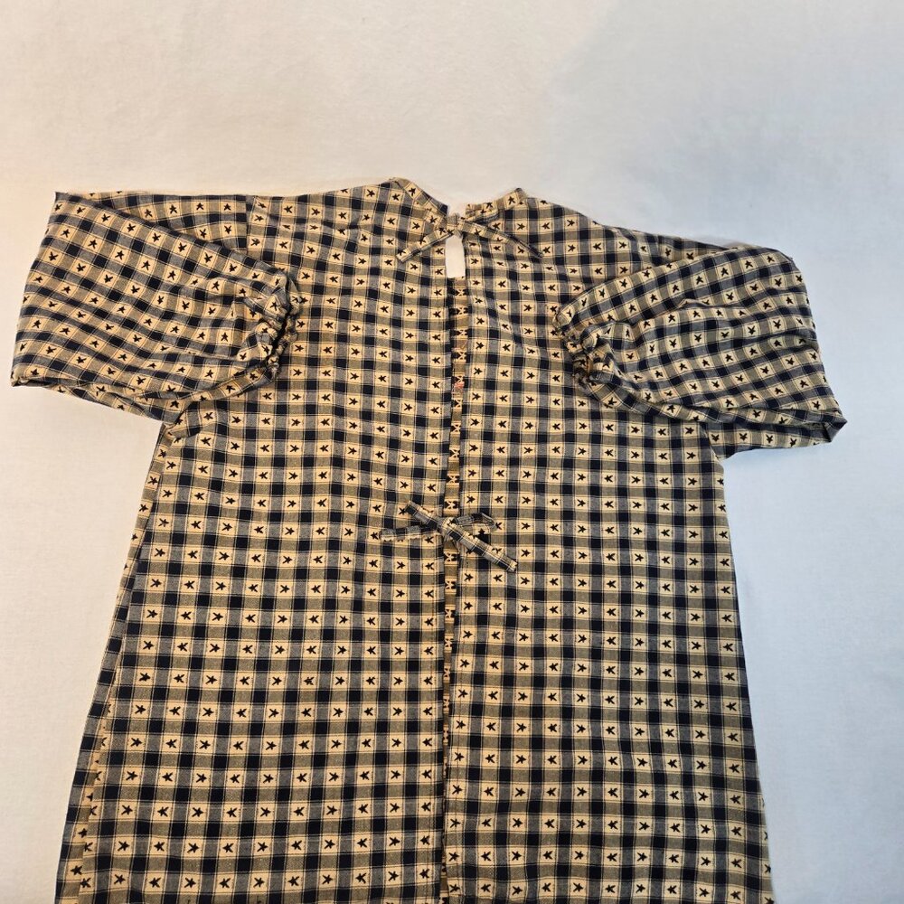 Vintage AMERICAN COUNTRY DOLL Handmade Blue/Mustard Heritage Cardigan Size S/M. - Picture 6 of 16